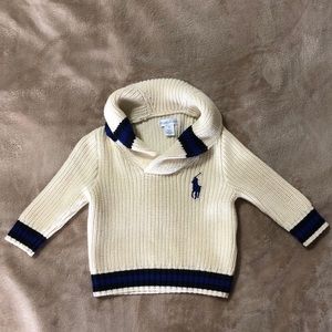 Ralph Lauren Cream Sweater 9 Months NWOT
